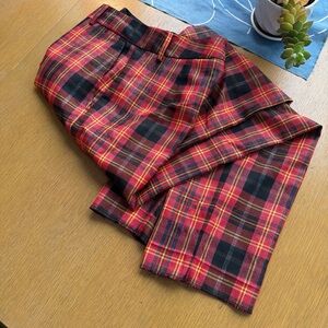Red Plaid Trousers